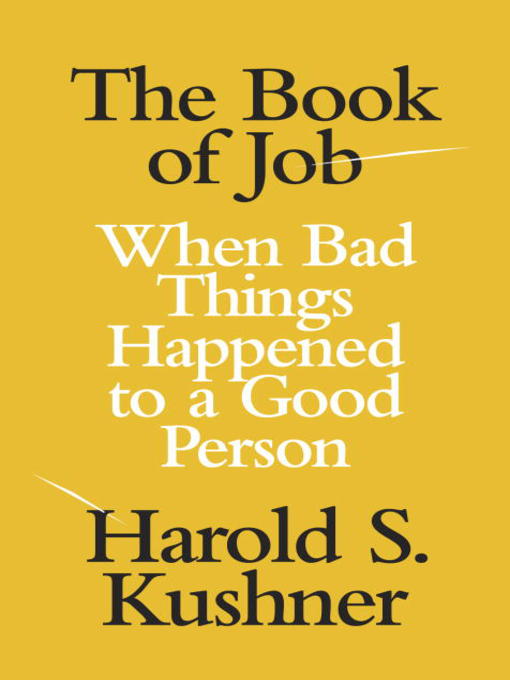 Title details for The Book of Job by Harold S. Kushner - Wait list
